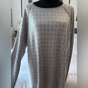 Patterned Long Sleeve Top